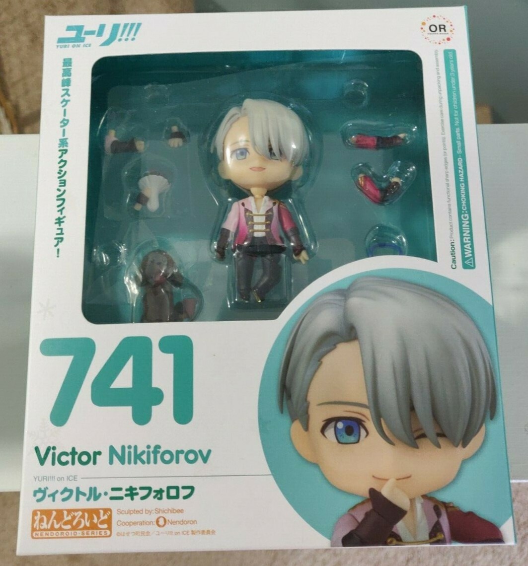 新品 ユーリ!!! on ICE ヴィクトル・ニキフォロフ　ねんどろいど 741 ねんどろいど ヴィクトル・ニキフォロフ ABS＆PVC塗装済み可動