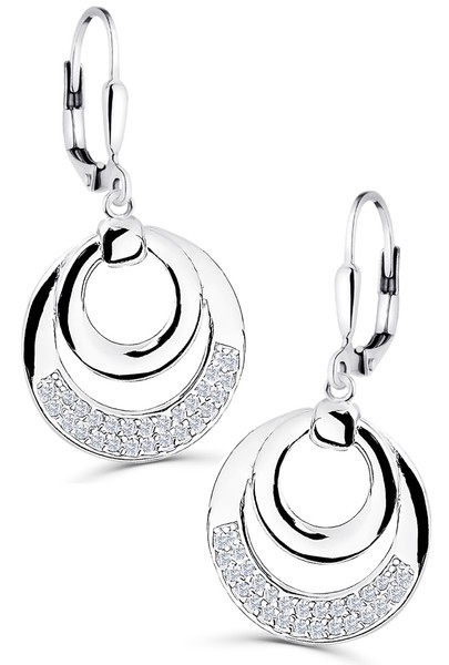 HäNgende Ohrringe 925 Silber Frauen Damen Brisur OhrhäNger Geschenk Idee-image