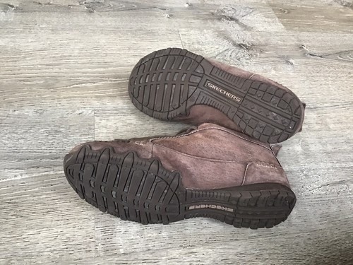 Skechers Damen Biker Chukka Stiefel Größe 8 Braun Lineage Wildleder Mokassin Sneaker 44706 - Bild 11 von 12