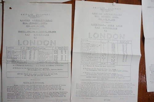 1949 Western Region Railway Handbills Timetable x18 Ref B27 - Picture 9 of 10