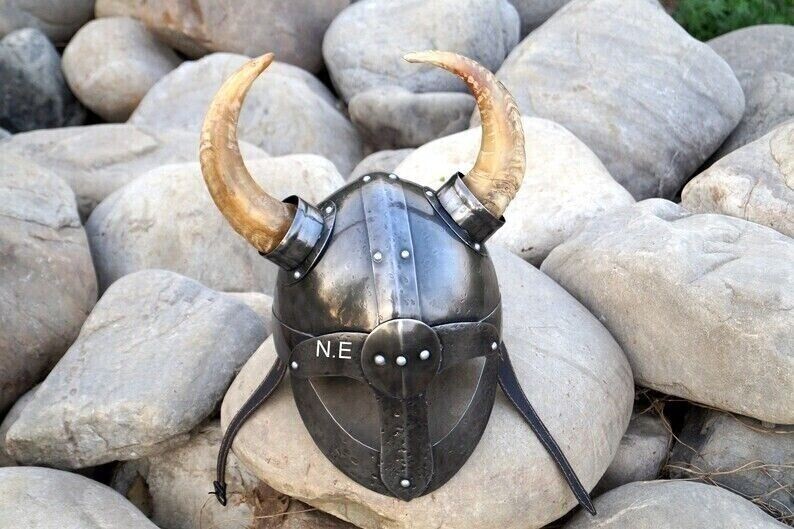 Casco Medieval Vikingo Guerrero Disfraz Mejor para Cosplay Disfraz de Halloween