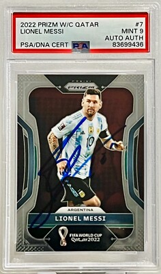 クロース　直筆サイン　ジャージ　2022 PANINI national 2022 Panini Prizm FIFA World Cup Signed Lionel Messi #7 Argentina