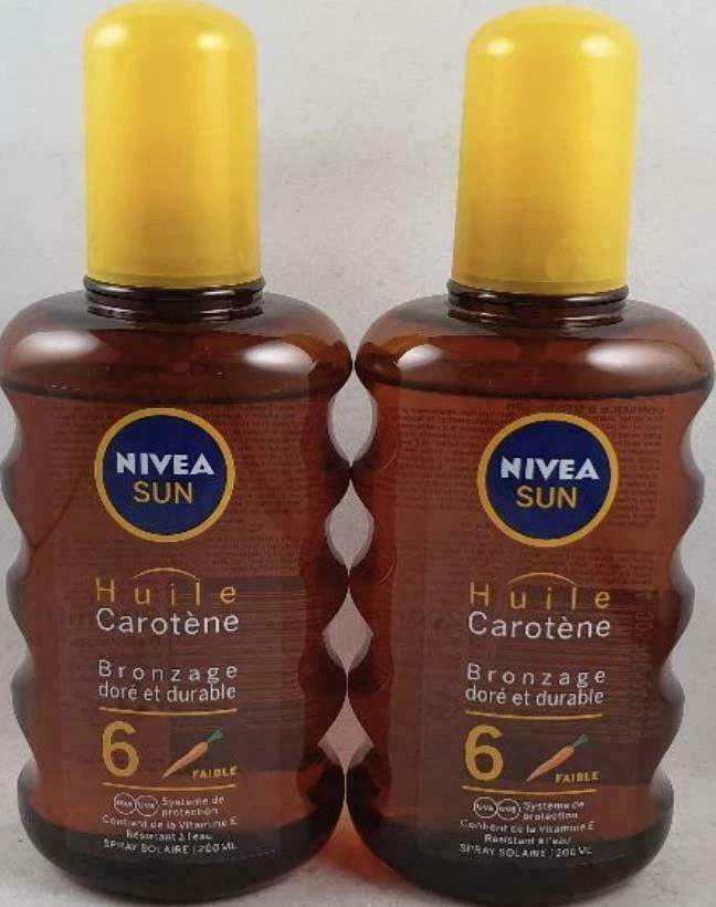 Nivea Sun Protective Oil Spray SPF 6 200 ml - Pack of 2