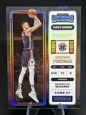 2022-23 Panini Contenders Kristaps Porzingis First Round Ticket /199 #60 Wizards
