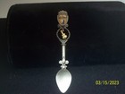 Vintage Catlin Brothers Spoon Hanging Guitar Gold Tone Collect Fort Pewter — photo 1