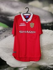 Manchester United 1997 - 2000 home Cup shirt jersey camiseta Umbro size M - L