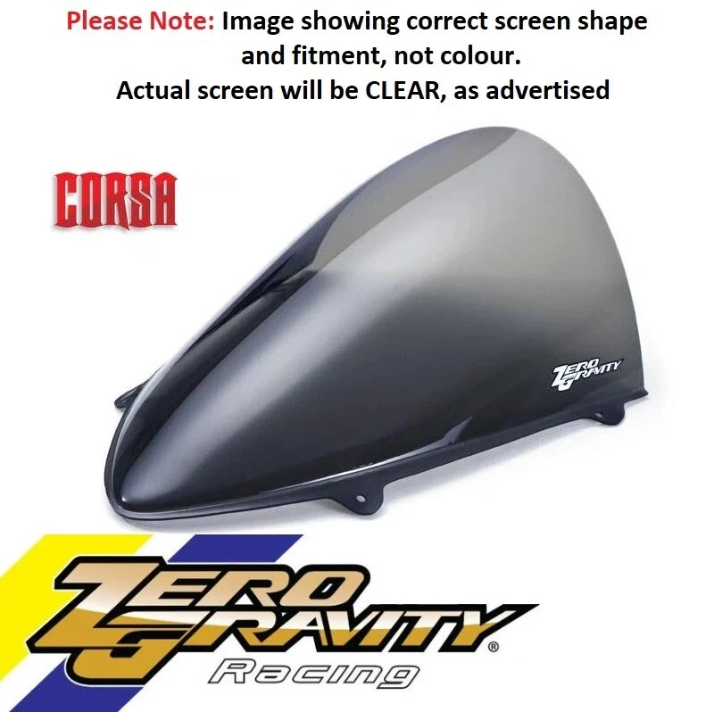 Kawasaki Ninja 250R 2008-2011 pantalla Corsa transparente gravedad cero 24-281-01 Foto 4 de 4