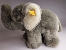 Steiff Elephant Plush Gray Cosy Jumbo 12 X 8