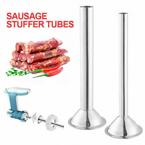 3tlg Edelstahl Fülltülle Set oder Einzeln Füllrohr Flansch Wurstfüller Tool - Bild 3 von 8
