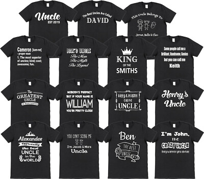 Personalisierte Onkel T-Shirts Geschenke Geschenk Geburtstag Weihnachten Design wählbar