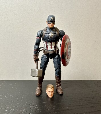 MCU Marvel Legends in Walmart Exclusive Worthy Captain America Loose  Complete