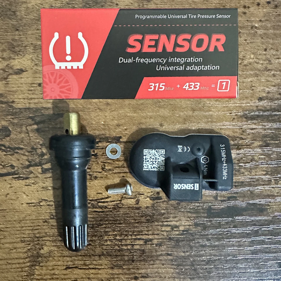 4PCS ALL IN 1 Universal Programmable TPMS Sensor 315&433MHz Rubber Stem - Image 2 of 4