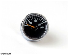 Micro Gauge 1 inch 300 PSI Pressure for HPA Nitro Air CO2 tank systems 1/8" NPT