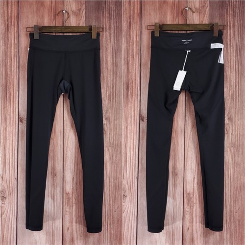 NWT Tory Burch Tory Sport Womens Size Small Chevron Leggings Black White 17219 - Picture 2 of 15