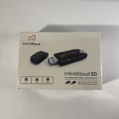 NEW & Factory Sealed:  InfinitiKloud SD Use with PC MAC Android Data Transfer