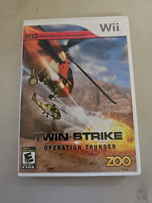 Twin Strike: Operation Thunder (Nintendo Wii) *COMPLETE W/ MANUAL - TESTED*