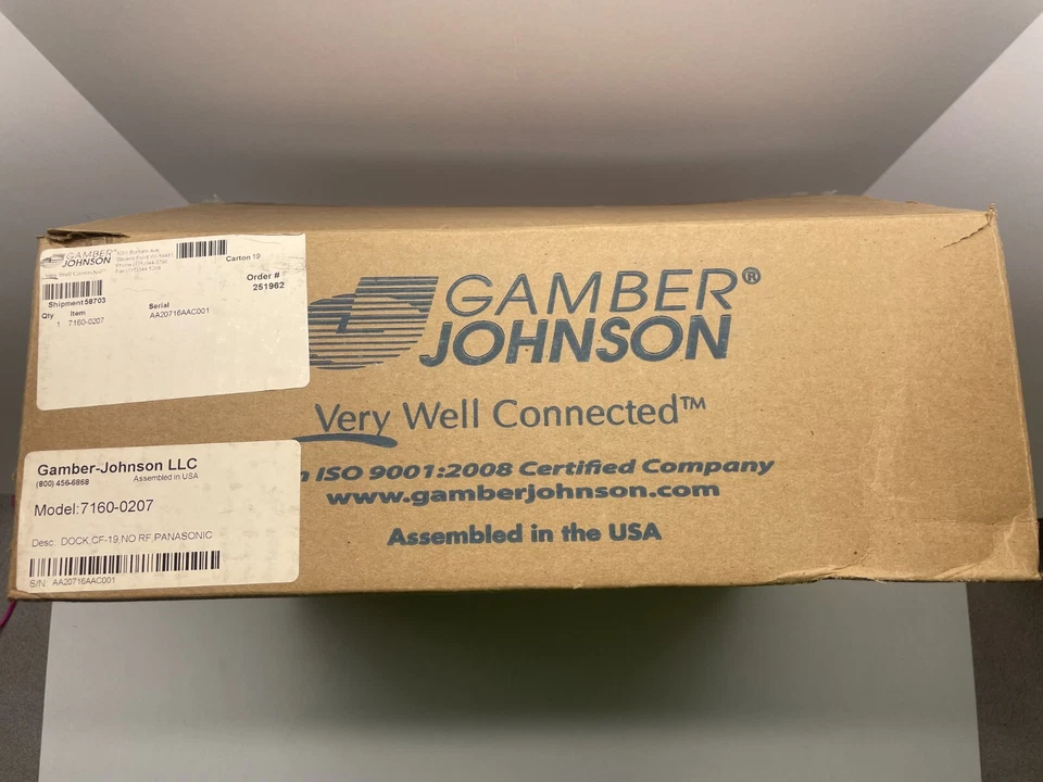 Estación de acoplamiento para vehículos Gamber Johnson 7160-0207 Panasonic Toughbook CF-19 Dock Foto 2 de 4