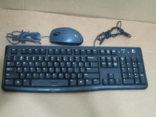 Logitech K120  Wired USB Keyboard And Logitech M100 Optical USB Wired Mouse