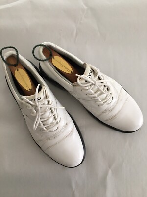 ECCO Women's Golf Shoes White Softspikes Gore-Tex Lining Size EU 39 US 8-8.5