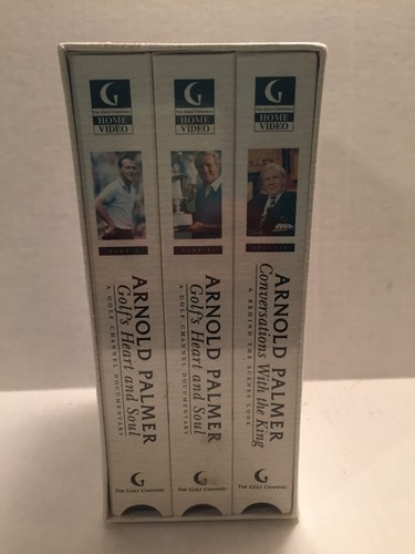 Arnold Palmer Golfs Heart and Soul Golf Channel Documentary 3 VHS Boxed Set NEW - Picture 2 of 6