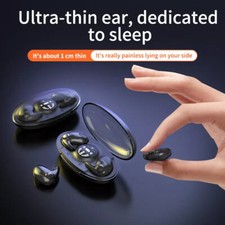 TWS Bluetooth 5.3 Headset Invisible Sleep Wireless Earbuds Waterproof Earphones