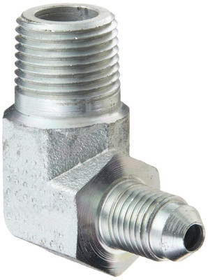 Extreme PSI Steel 90 Degree -4AN to 3/8'' BSPT Male to Male Fitting