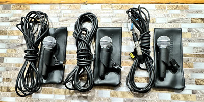 3-SM-58 and 4-SM-57 microphones