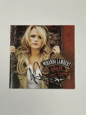 Signed MIRANDA LAMBERT - Crazy Ex-Girlfriend CD - Autographed Inlay - Country