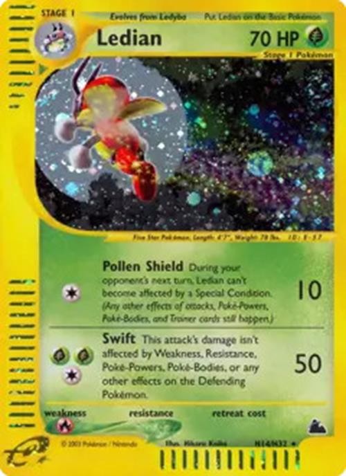 Ledian - H14/H32 - Pokemon Skyridge Holo Rare Card HP