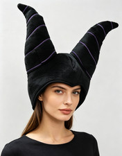 Sleeping Beauty Maleficent Plush Hat Horns Costume Cosplay