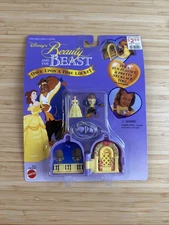 New Vintage Disney Mattel Beauty and the Beast Once Upon A Time Locket Playset 