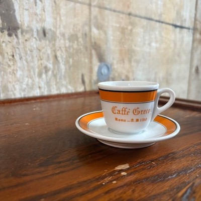 Richard Ginori Antico Caffe Greco Demitasse Cup & Saucer Rome 1760 used