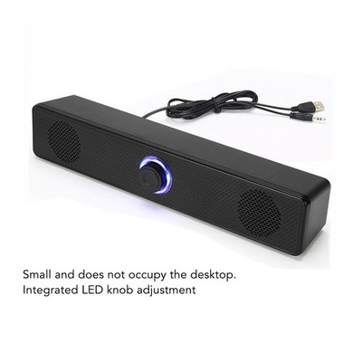 Computerlautsprecher Kabelgebunden USB-Desktop-Soundbar HiFi Klarer Klang