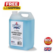 5L Blue Antibacterial Hand Soap - Gentle Hydrating Liquid for Home & Workplace 4.00 per litre