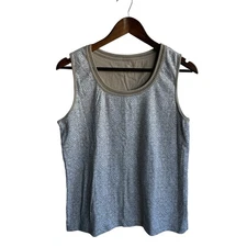 White Stage sleeveless Womens top beige design stretch scoop neck B-18