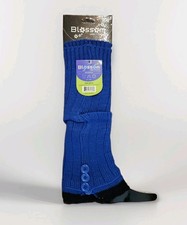 Blossom Blue Button Pair of Leg Warmers LWA108 NEW FACTORY SEALED  