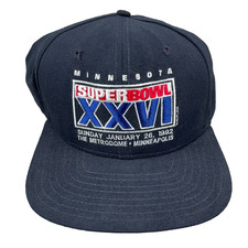 Vintage Washington Redskins Hat Cap Snapback Super Bowl XXVI 90s USA Wool Black