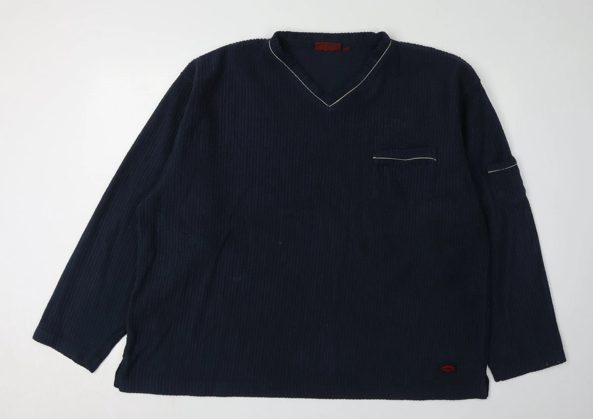 Sudadera pulóver Lee Cooper para hombre talla XL azul manga larga