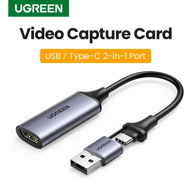 UGREEN Video Capture Card HDMI to USB C Streaming Device 1080P 60FPS Capture 4K