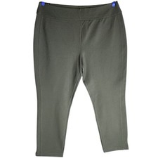 NWT Express XXL Ponte Stretch Pants Leggings Forest Green Workwear Elastic
