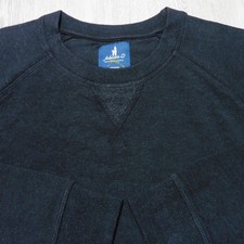 JOHNNIE-O Mens M MEDIUM SWEATSHIRT CREWNECK FREEMAN BLACK PULLOVER GOLF