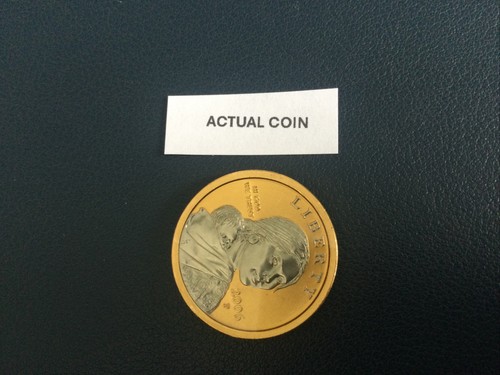 2006 P Sacagawea Platinum & Gold Highlighted $1 Coin - Picture 4 of 9