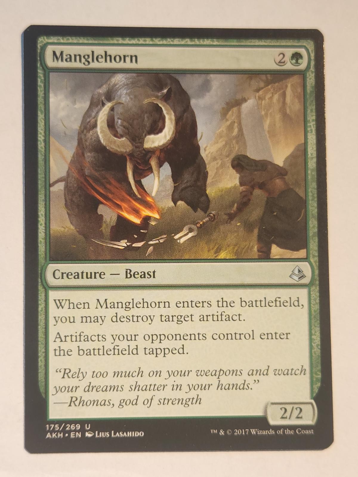 Manglehorn 175 Amonkhet Magic: The Gathering Uncommon LP