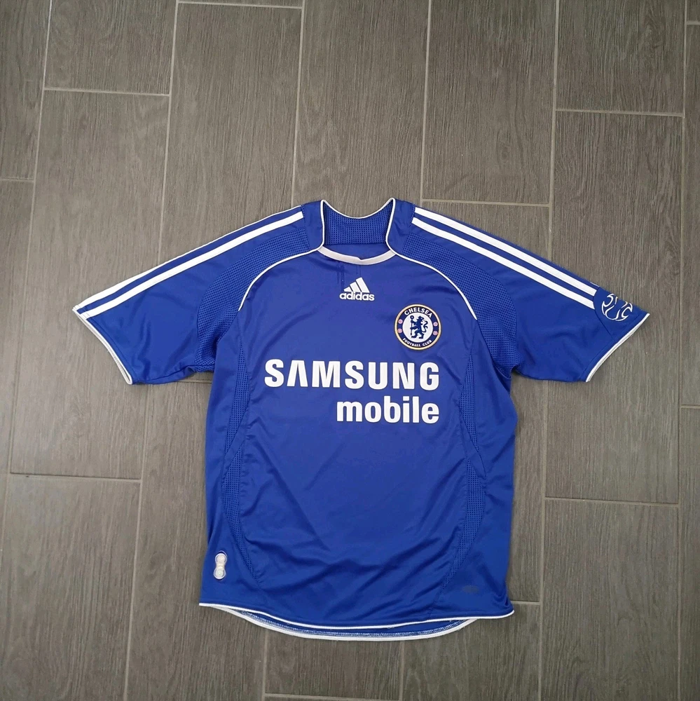 Vintage Retro 2007/08 Chelsea FC CFC Heim Trikot Größe: XXS 164 Fußball Adidas