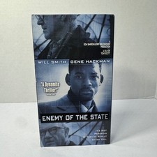 Enemy of the State VHS Will Smith Gene Hackman 1998 Action Thriller Tony Scott