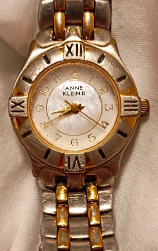Anne Klein II Women's Quartz Dress Watch Two-Tone Bracelet White Dial 100FT