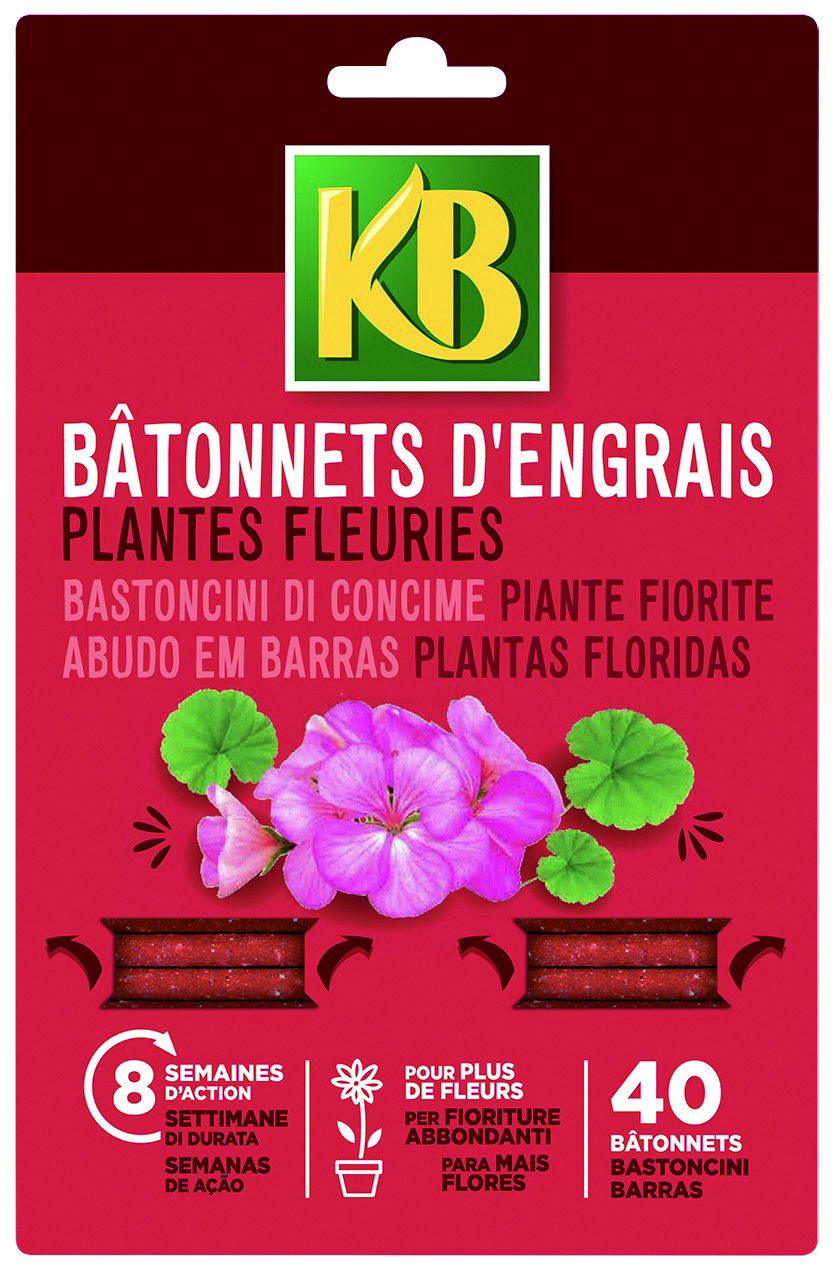 KB CONCIME BASTONCINI FERTILIZZANTI PIANTE FIORITE pz. 40
