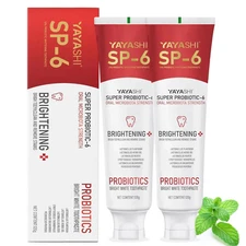 2-Pack SP-6 Probiotic Whitening Toothpaste - Enhanced Formula with 6 Probioti...