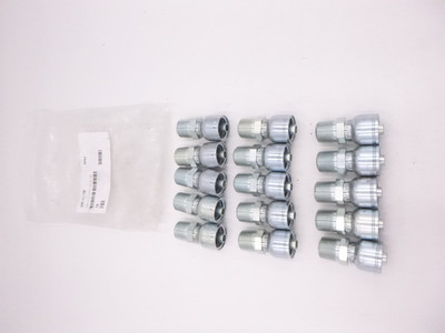 15 Pack NRP Jones 206-1J-108 Hydraulic Hose Fitting 3/8'' x 1/2'' NPTF Sol M