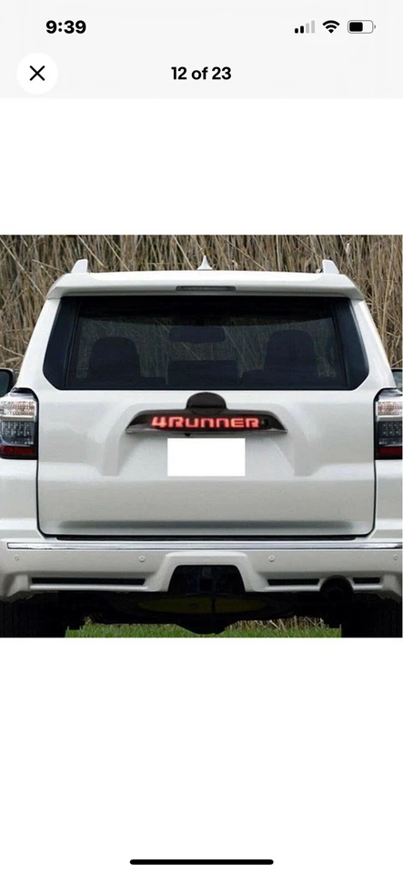 Fanale posteriore bagagliaio led 3° stop per Toyota 4Runner 2013-2022 stile pulsante - Immagine 2 di 4